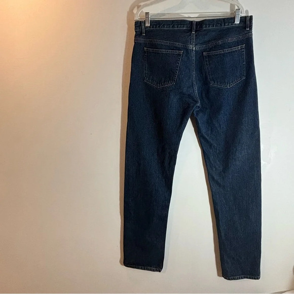 A.P.C. Jeans Sz 34 New Standard Button Fly Dark Wash Straight Leg Denim Jeans - Picture 6 of 11